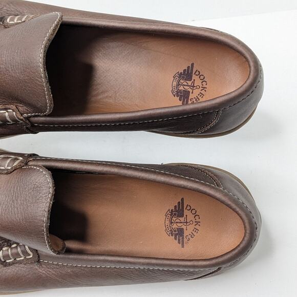 Dockers Varian Loafers, Brown Leather, Men\'s 10